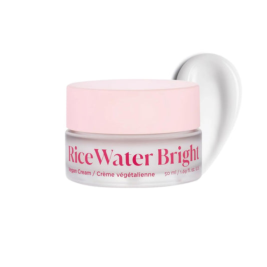 The Face Shop Rice Water Bright Vegan Cream - Instant Moisturization Quick-Absorbing Formula - Vegan, Brightening - Rice Water, Niacinamide, Hyaluronic Acid - Moisturizer Face Cream - Korean Skin Care