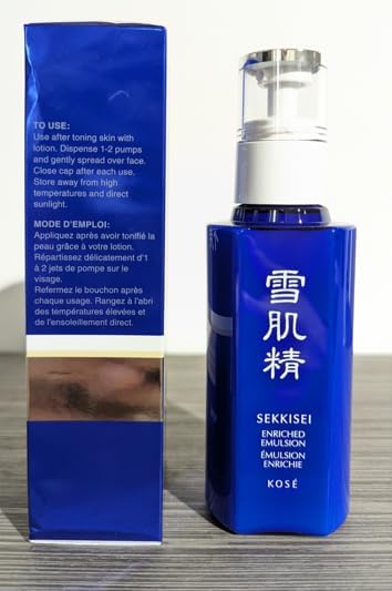 SEKKISEI Emulsion Enriched Hydrating Face Cream Serum, 4.7 Ounce