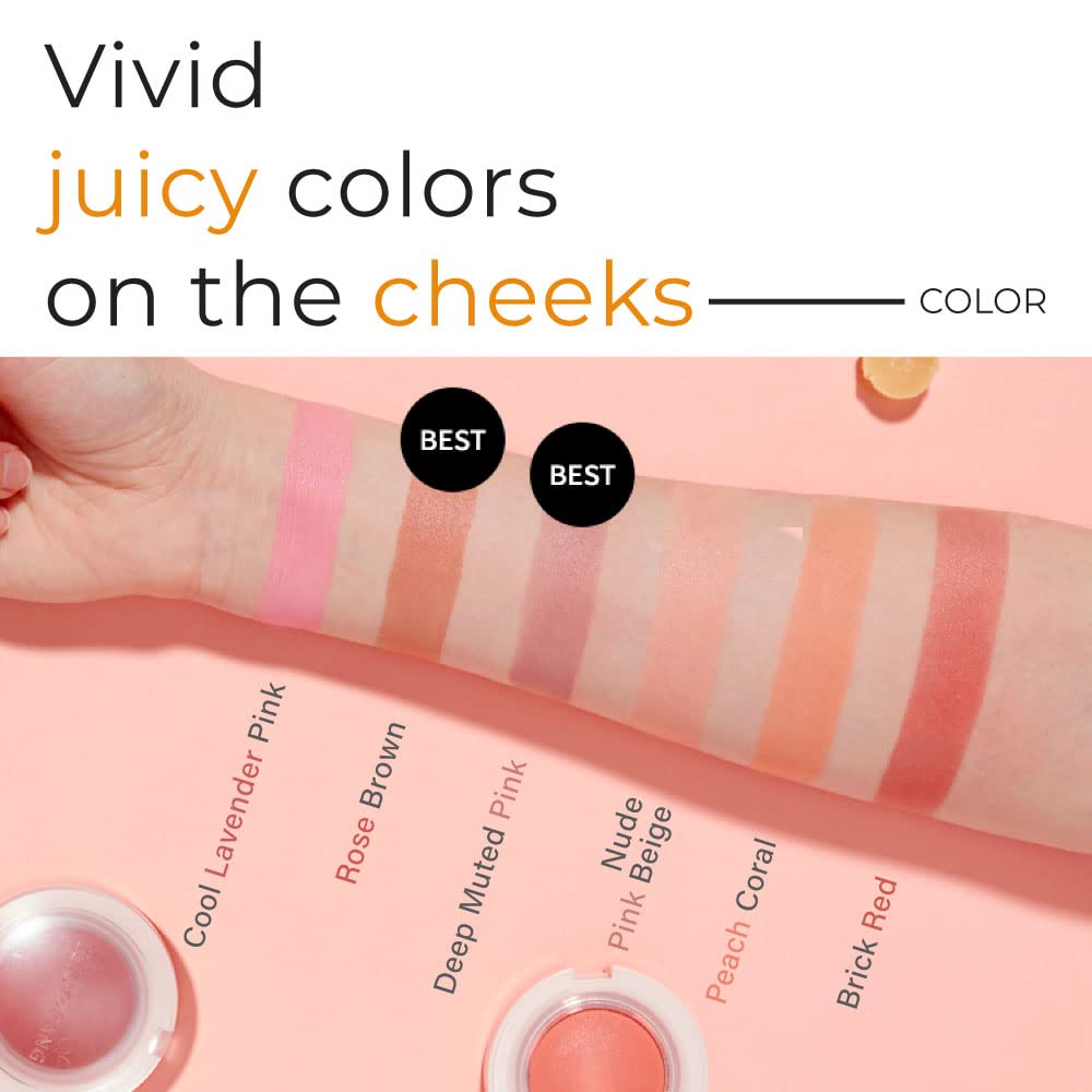 A'PIEU JUICY-PANG JELLY BLUSHER (RD01) - Velvety finish - Easy blending blusher - delicate look - K-beauty