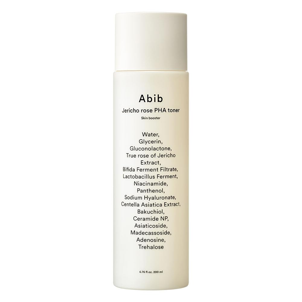 Abib Jericho Rose PHA Toner Skin Booster 200ml / 6.76 fl.oz. I Hydrating, Firming, Korean Skincare, Bifida, Bakuchiol, Eco-Ceramide, and Vegan Peptides