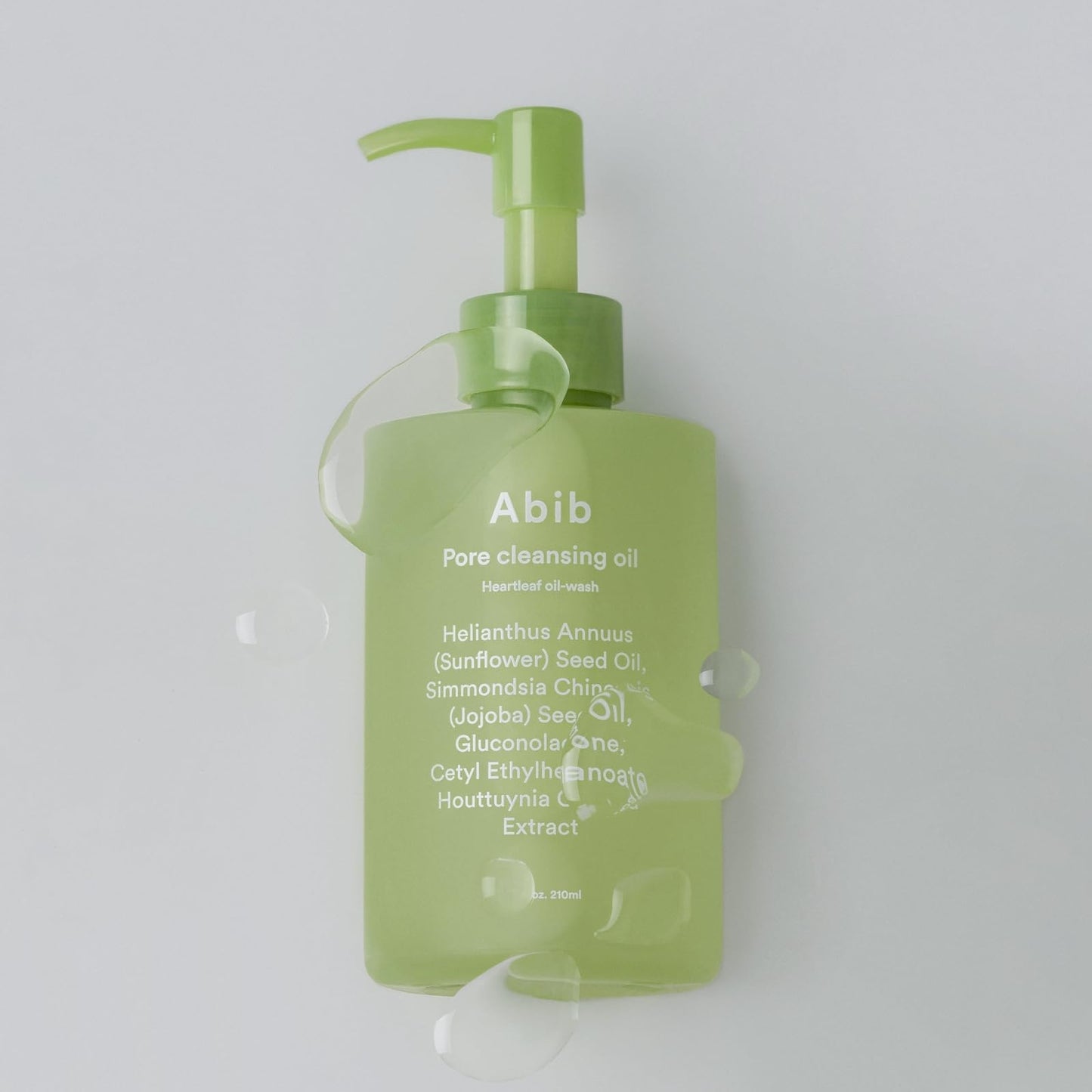 Abib Pore Cleansing Oil Heartleaf Oil-Wash 7.10 fl oz / 210ml I Gentle Cleansing Oil for Sensitive Skin, Mild Cleanser, Blackheads, Pore Care, Double Cleansing, Korean Skincare