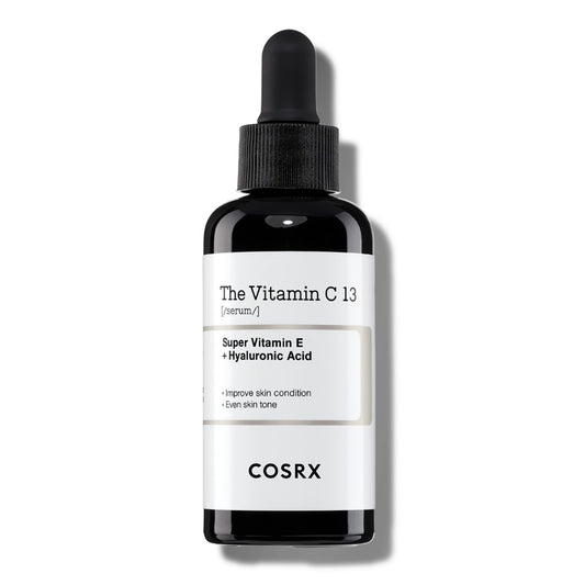 COSRX Pure Vitamin C 13% Serum with Vitamin E & Hyaluronic Acid, Hydrating Facial Serum for Fine Lines, Uneven Skin Tone & Dull Skin, 0.67fl.oz/20ml, Korean Skin Care