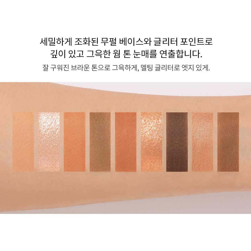 3CE Multi Eye Color Palette Clear Warm & Cool #Butter Cream 9Colors Peal Glow Eye Shadow Staylenanda