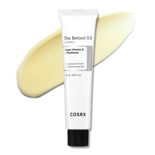 COSRX Retinol Cream, 0.67 Oz, Anti-aging Eye & Neck Cream with Retinoid Treatment to Firm Skin, Reduce Wrinkles, Fine Lines, Signs of Aging, Gentle Daily Korean Skin Care (Retinol 0.3% Cream)