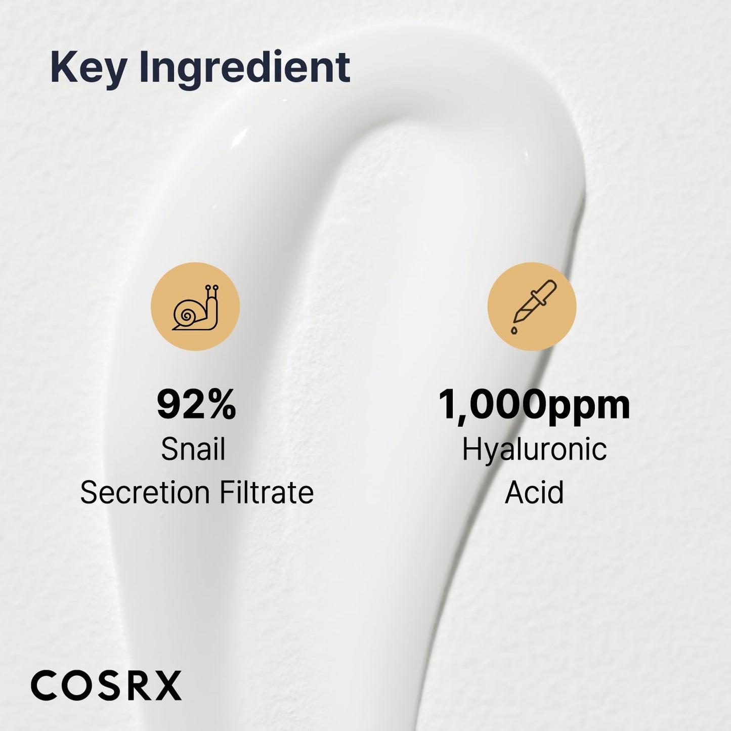 COSRX Snail Mucin 92% Face Moisturizer, 3.52 Oz, Lightweight Moisturing Cream for Soft, Glowy Skin, Korean Skin Care, Korean Moisturizer Face Cream