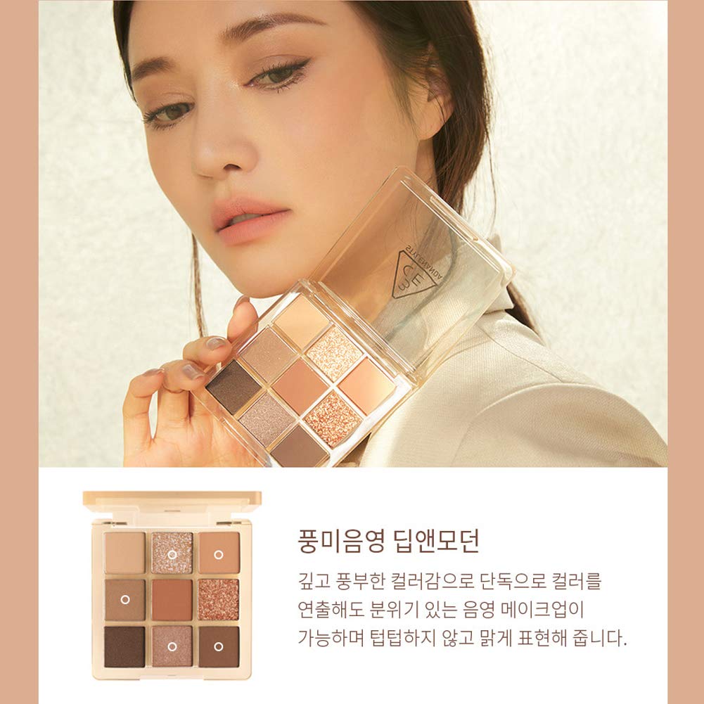 3CE Multi Eye Color Palette Clear Warm & Cool #Butter Cream 9Colors Peal Glow Eye Shadow Staylenanda