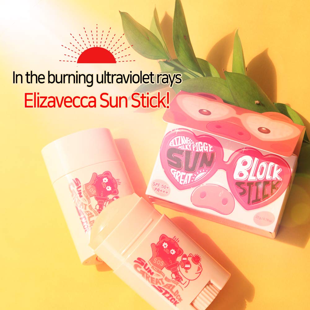 Elizavecca Milky Piggy Great Block Stick Spf 50+ PA+++ | Protection for Face | How to Use Stick for Face | Protection for Face |