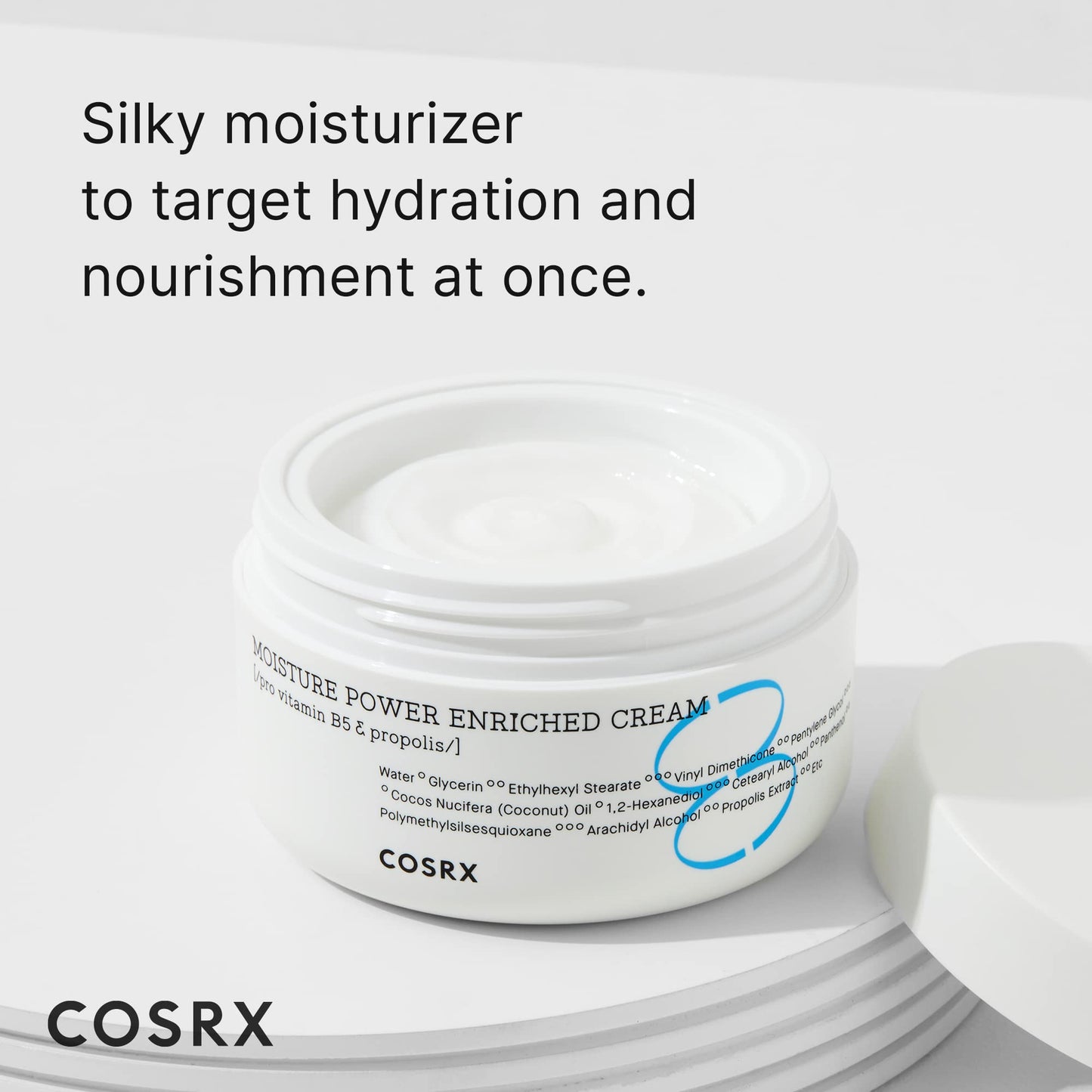 COSRX Hyaluronic Acid Moisturizer for Day & Night with Pro Vitamin B5 (D Panthenol) 50ml/1.69 fl.oz | Propolis Extract, Ceramide, Long Lasting Hydration for Dry, Sensitive Skin, Korean Skin Care