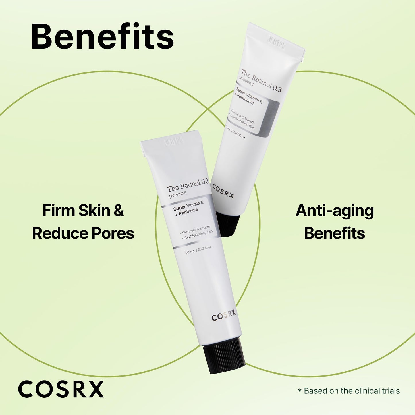 COSRX Retinol Cream, 0.67 Oz, Anti-aging Eye & Neck Cream with Retinoid Treatment to Firm Skin, Reduce Wrinkles, Fine Lines, Signs of Aging, Gentle Daily Korean Skin Care (Retinol 0.3% Cream)