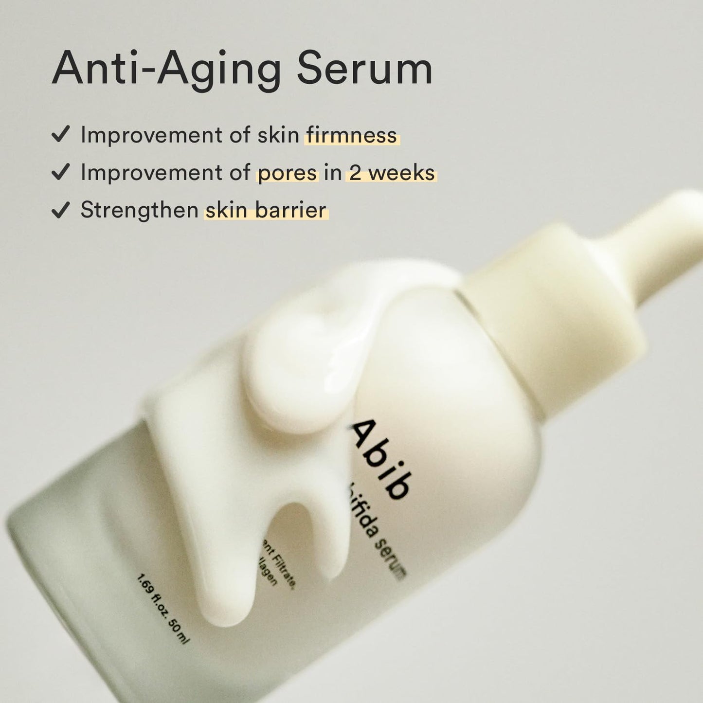 Abib Jericho Rose Bifida Serum Firming Drop, Visibly Smooths Textured Skin, Evens Skin Tone