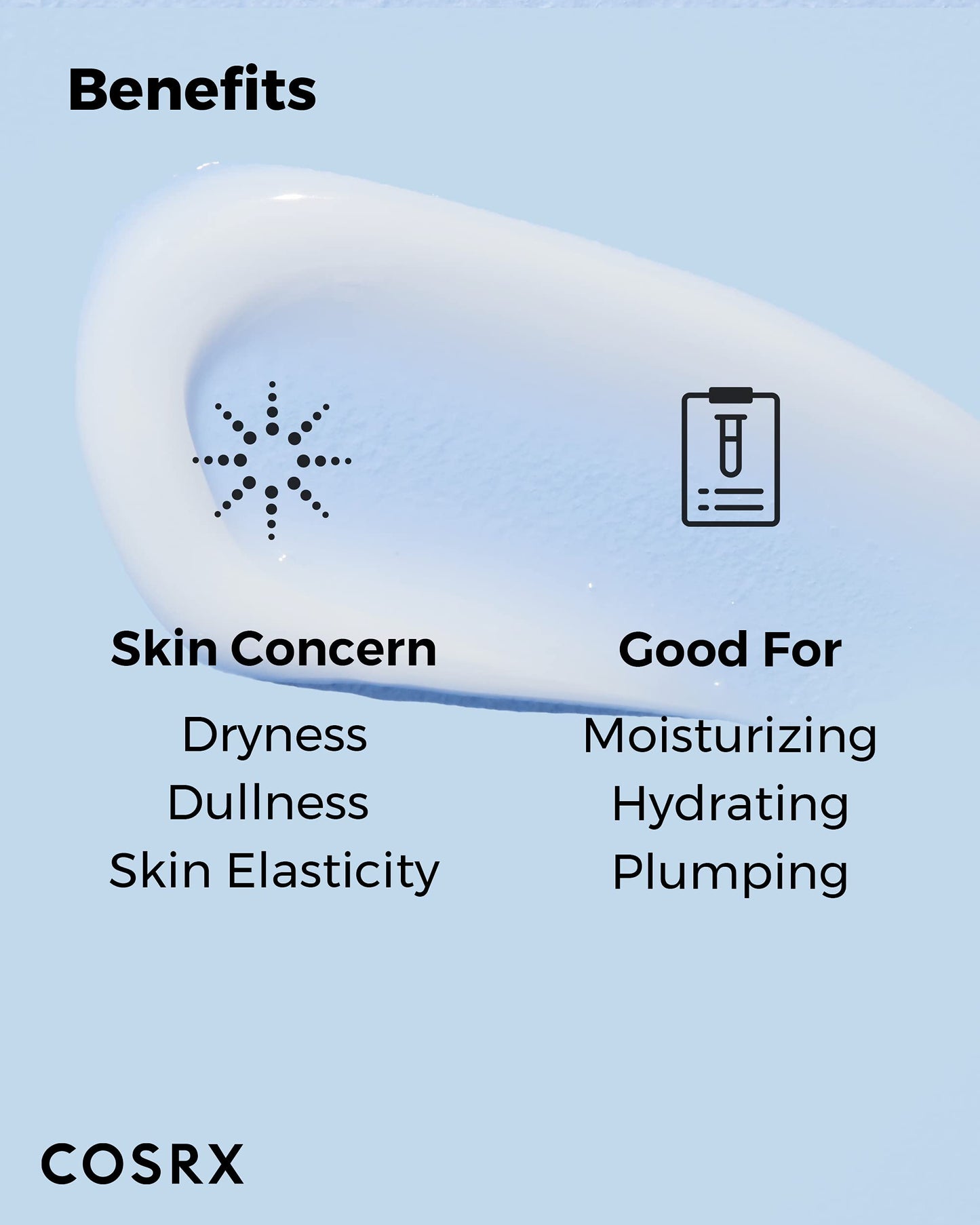 COSRX Hyaluronic Acid Moisturizing Cream, Long-lasting Hydration, Rich Moisturizer for Sensitive Skin 3.52 oz / 100g, Korean Skin Care, Animal Testing Free, Parabens Free