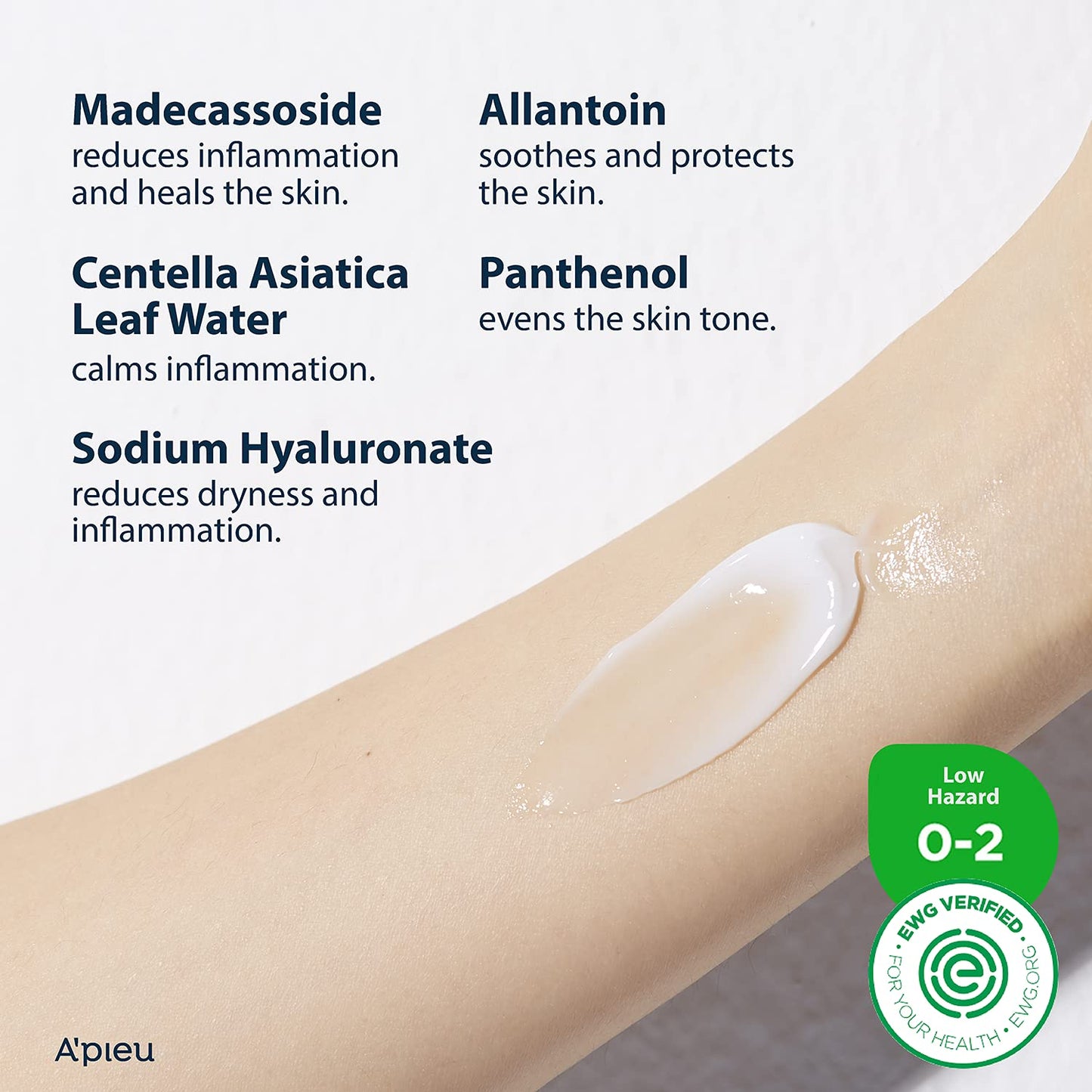 A'PIEU Madecassoside Moisture Gel Cream (1.69oz) - for Hydrating Dry and Sensitive Skin- Helps Soothe Damage and Maintain Optimal pH level- Centella Asiatica, Panthenol, Allantoin