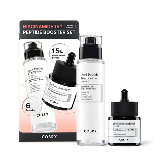 COSRX Niacinamide 15% Peptide Booster Set - Amazon Exclusive - Korean Skin Care Set, Gift Sets, Stocking Stuffers for Women, Niacinamide Serum, Face Serum