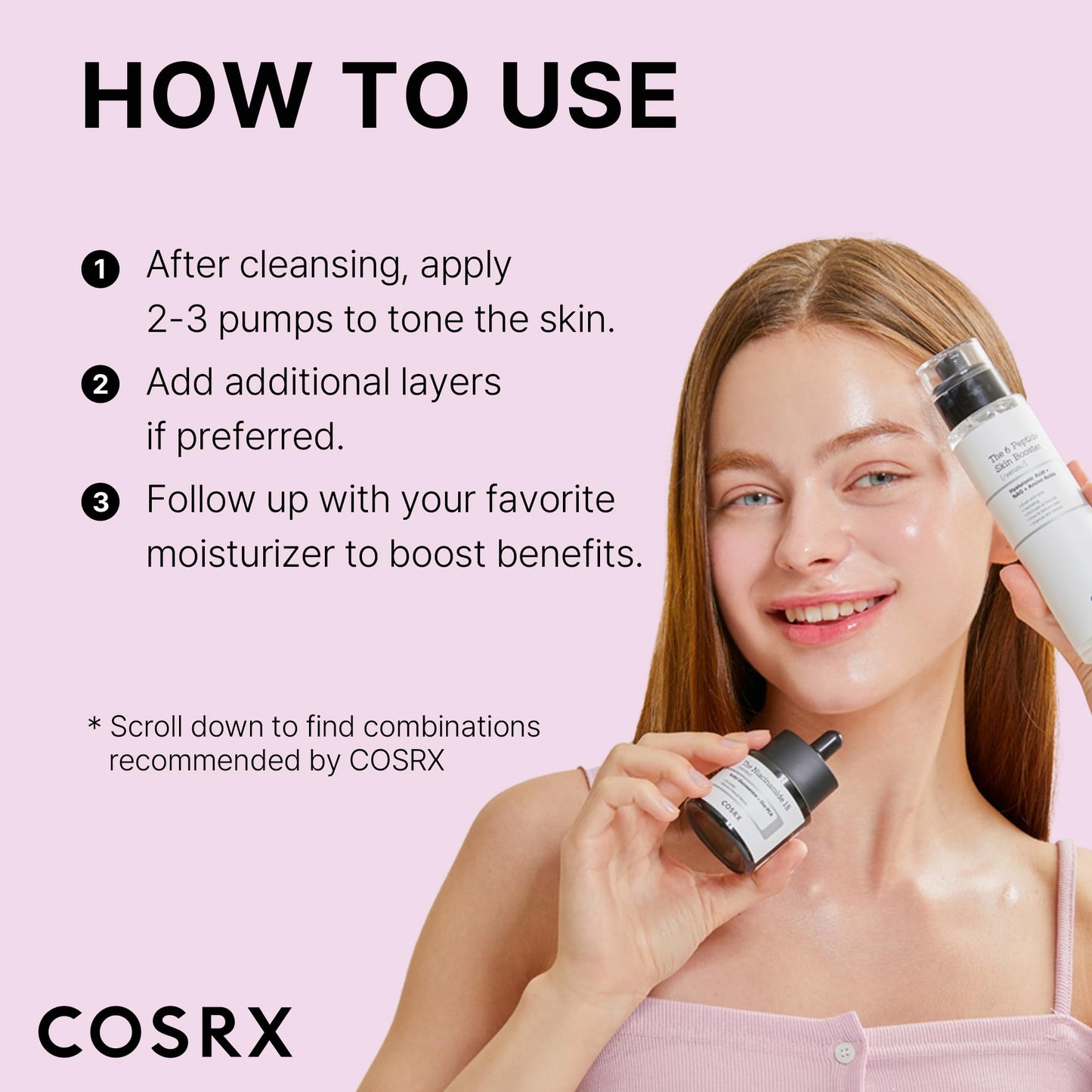 COSRX 6X Peptide Collagen Booster Toner Serum, Niacinamide & Hyaluronic Acid Skin Renewal Boosting Facial Essence for All Skin Types, Korean Skin Care, Paraben Free, 150mL/5.07 Fl.Oz