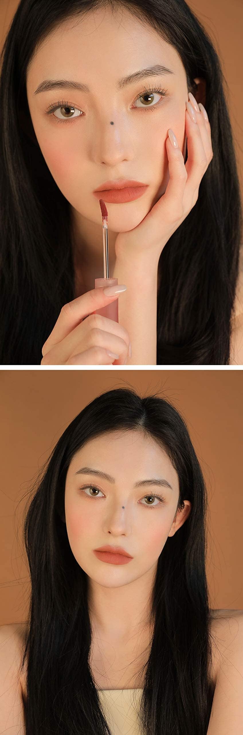 3CE BLUR WATER TINT(4.6g) soft lip with less smear with a blurry finish (#LAYDOWN) with sun cream(1ml*3ea)