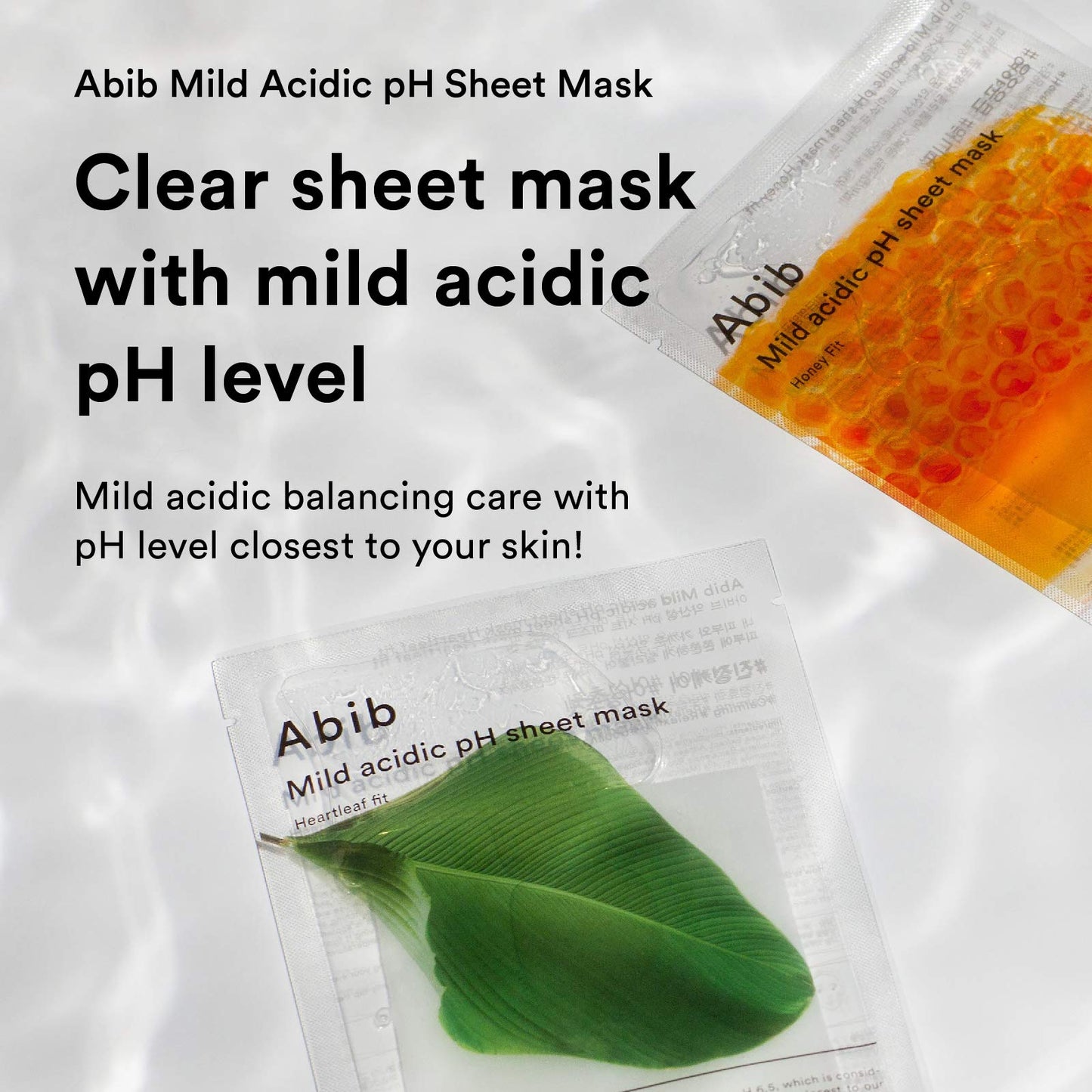 Abib Mild acidic pH sheet mask Heartleaf Fit 30ml (10pcs)