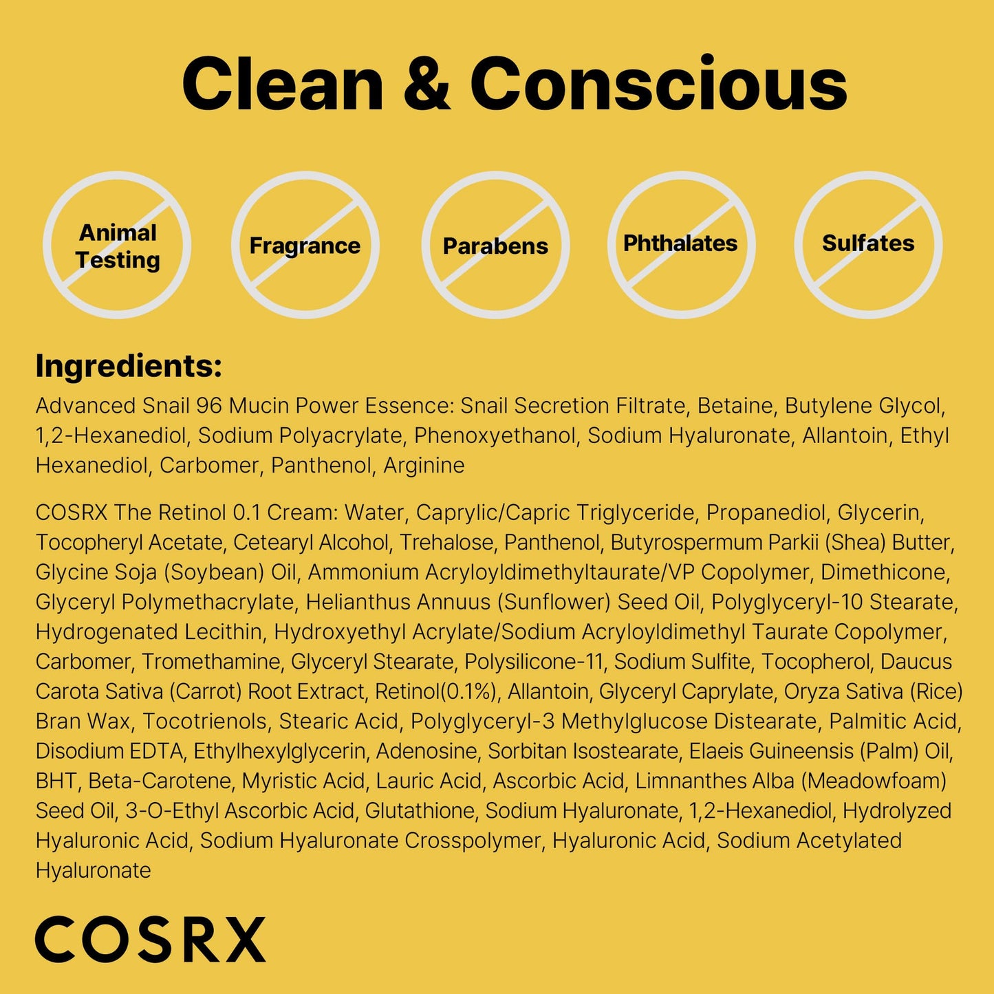 COSRX Glass Skin Starter Set, Amazon Exclusive, Advanced Snail 96% Mucin Power Essence & Retinol 0.1% Cream Mini Sample, Daily Hydrating & Firming Korean Skin Care Kit, Gift Set